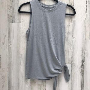 Avia gray size small muscle tank w/ opt side tie